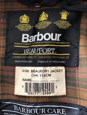 Volledige Barbour Waxjacket outfit beschikbaar voor biedingen