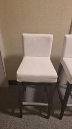 4 Keukenstoelen hoog, Huis en Inrichting, Stoelen, Ophalen, Hout, Gebruikt, Hoge keukenstoel