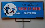 Kuifje reclame metalen plaat Casterman 1965, Verzamelen, Ophalen, Kuifje, Gebruikt, Plaatje, Poster of Sticker