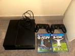 PS4 1TB + 2 controllers + FC25 + HD-scherm met muurbeugel, Games en Spelcomputers, Ophalen, Gebruikt, Met 2 controllers, 1 TB