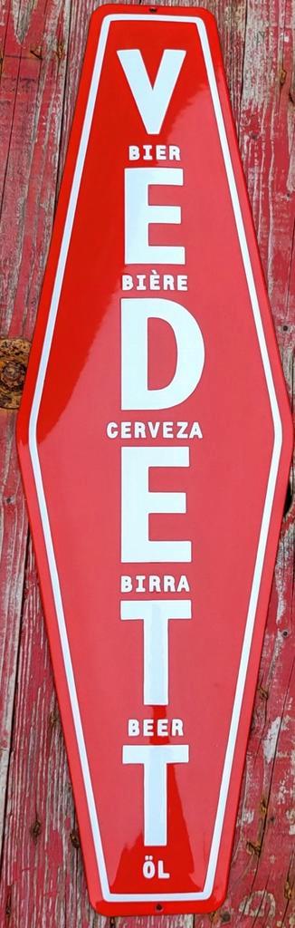 Vedett emaillebord NIEUW, Verzamelen, Biermerken, Nieuw, Duvel, Ophalen of Verzenden