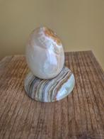 Decoratief marmer onyx aragoniet ei, Ophalen of Verzenden