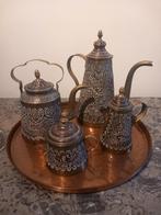 Antieke thee en koffieset messing, Antiek en Kunst, Ophalen of Verzenden