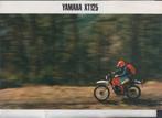 Moto Yamaha XT125 Trail brochure publicitaire, Verzenden, Gelezen