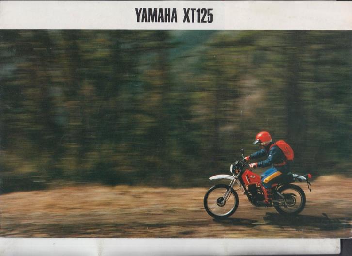 Moto Yamaha XT125 Trail brochure publicitaire, Livres, Motos, Utilisé, Envoi