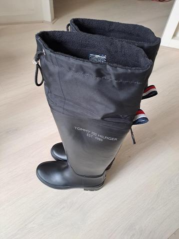 Tommy Hilfiger regenlaarzen/kaplaarzen zwart 37 beschikbaar voor biedingen
