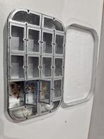 Ricard wheatley 16 vaks  clip vliegdoos met 22 droge vliegen, Watersport en Boten, Ophalen of Verzenden