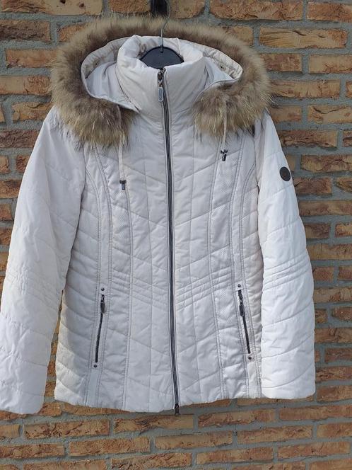 Doudoune Barbara Lebek  taille 40., Vêtements | Femmes, Vestes | Hiver, Porté, Taille 38/40 (M), Blanc, Enlèvement ou Envoi