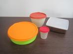 lot vintage retro Tupperware 4 bewaardozen, Ophalen of Verzenden