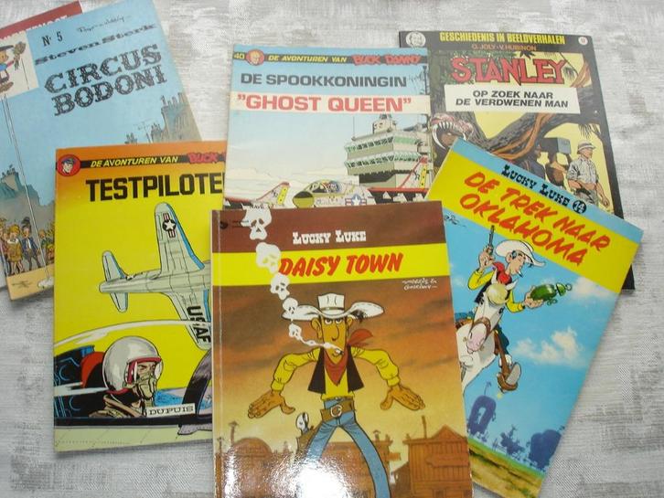 Strips 7 albums uitgave Dupuis met ook1e drukken, Boeken, Stripverhalen, Gelezen, Meerdere stripboeken, Ophalen of Verzenden