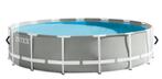 Intex Frame zwembad winddiameter 457 cm, hoogte 122 cm met, Gebruikt, Rond, 300 cm of meer, Ophalen