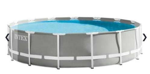Intex Frame zwembad winddiameter 457 cm, hoogte 122 cm met, Tuin en Terras, Zwembaden, Gebruikt, Opzetzwembad, 120 cm of meer