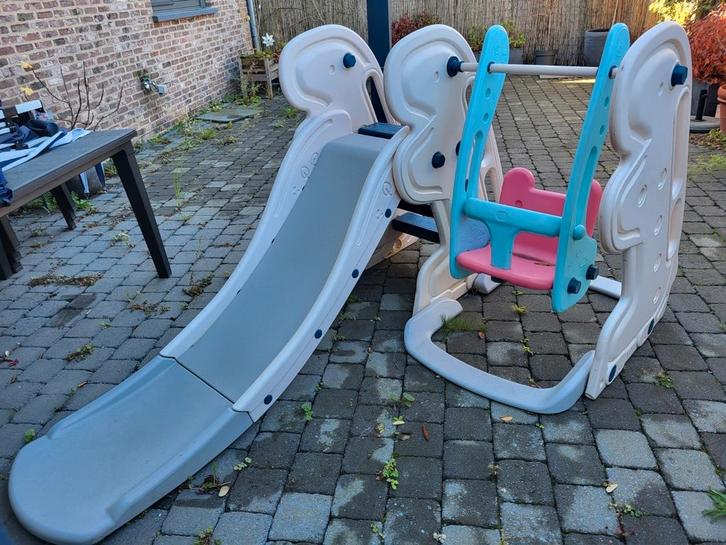 Schommel en glijbaan., Kinderen en Baby's, Speelgoed | Buiten | Speeltoestellen, Zo goed als nieuw, Glijbaan, Schommel, Ophalen