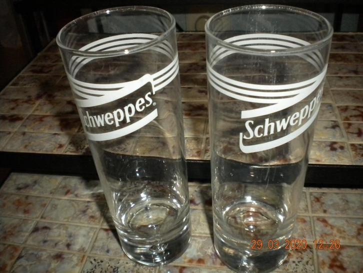 Glazen : Schweps (2st.) + Parasol (2st.) + Coca-cola (3st.), Diversen, Rommelmarktspullen, Ophalen