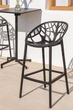 Pack de 2 tabourets de jardin noirs, hauts, neufs, Neuf, 2 tabourets, Synthétique, Enlèvement