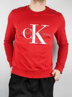 Sweat à col rond Calvin Klein - 100% coton - Taille M, Comme neuf, Calvin klein, Taille 48/50 (M), Rouge