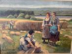 Boeren Leven (groot schilderij), Antiek en Kunst, Ophalen of Verzenden