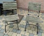 2 oude tuinstoelen, Jardin & Terrasse, Chaises de jardin, Enlèvement, Pliant