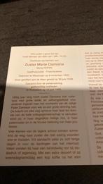 Zuster Maria Feryn, Verzamelen, Bidprentjes en Rouwkaarten, Verzenden, Bidprentje