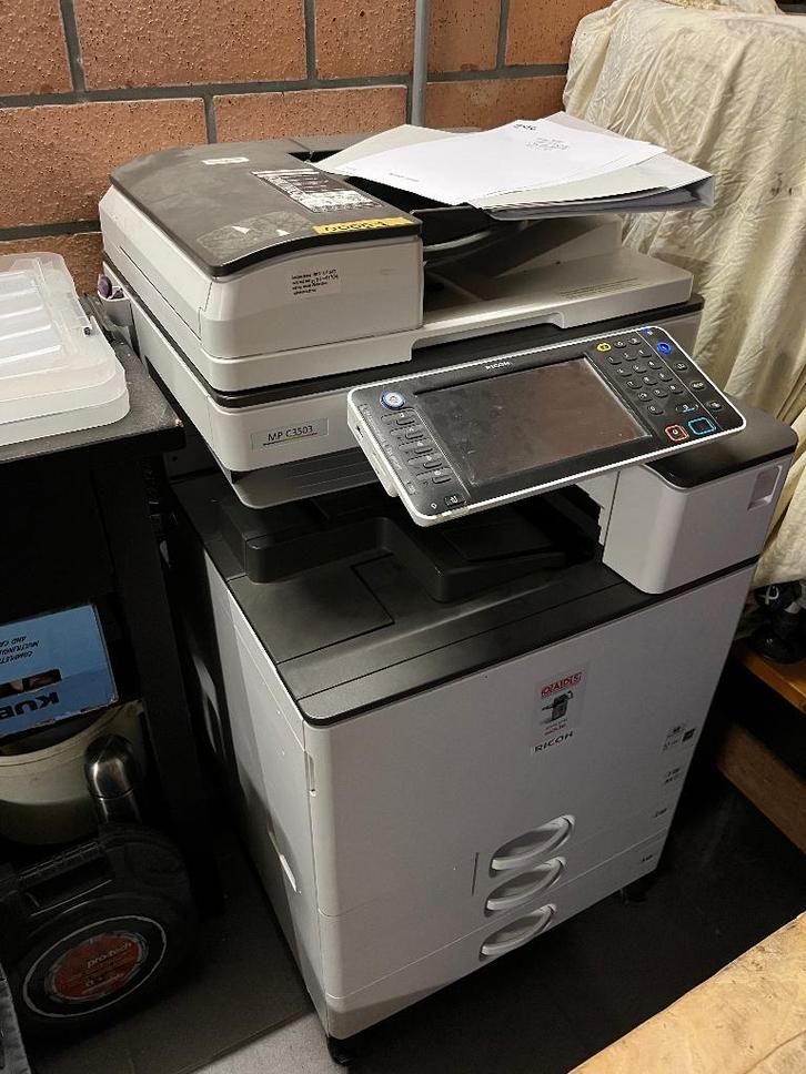 Ricoh MP C3503 kleuren laserprinter A3, Computers en Software, Printers, Gebruikt, All-in-one, Laserprinter, Faxen, Kleur printen