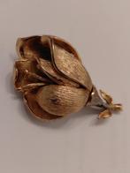 vintage bloem, Handtassen en Accessoires, Antieke sieraden, Ophalen, Brons, Overige typen