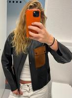 Sandro leather jacket, Zwart, Sandro, Ophalen of Verzenden, Zo goed als nieuw