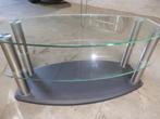 A vendre  petite table ovale moderne pour salon, Ophalen, Minder dan 50 cm, 50 tot 100 cm, Zo goed als nieuw