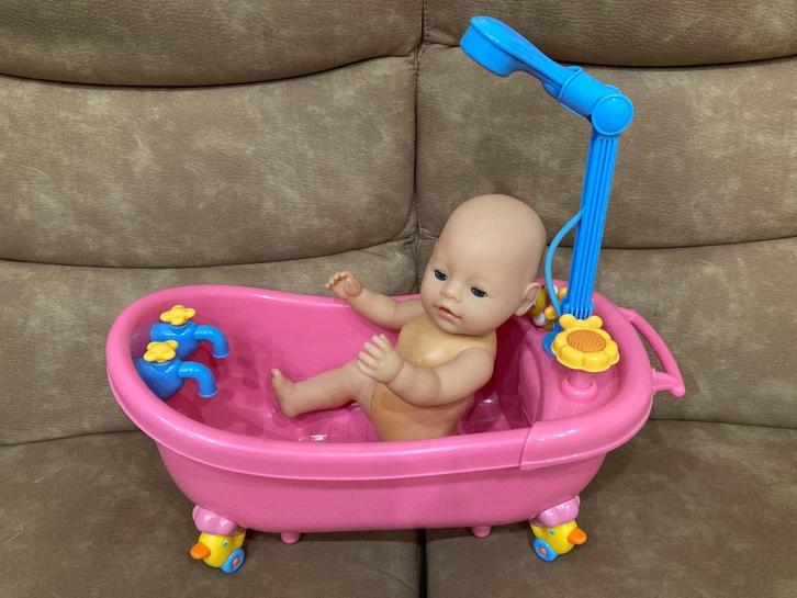 origineel BABY BORN badje met BABYBORN pop van 43 cm, Kinderen en Baby's, Speelgoed | Poppen, Gebruikt, Ophalen of Verzenden