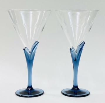 2 sets van elk 4 kristallen glazen Luigi Bormioli beschikbaar voor biedingen