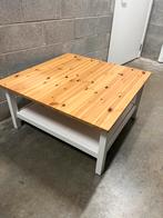 Grote houten salontafel, Huis en Inrichting, Tafels | Salontafels, Ophalen, Gebruikt, Vierkant