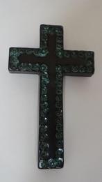 KLEIN KERAMIEK KRUISBEELDJE JAREN 60/70, Ophalen of Verzenden