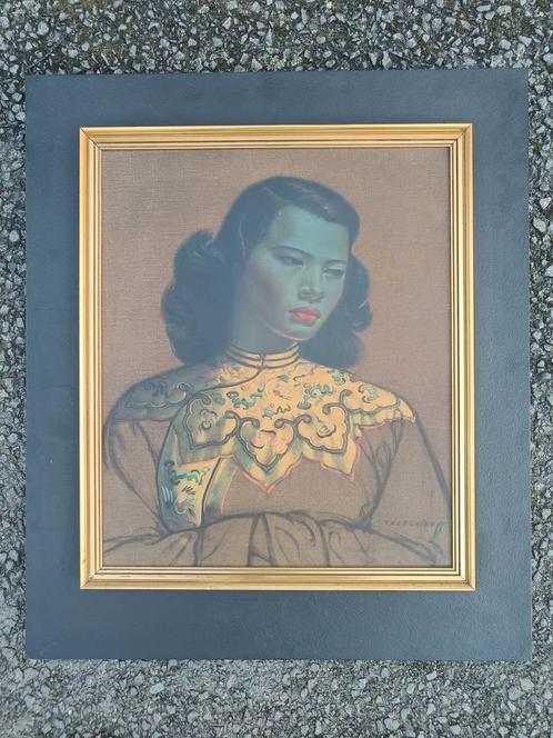 Vintage iconische print Vladimir Tretchikoff, Antiek en Kunst, Kunst | Litho's en Zeefdrukken, Ophalen of Verzenden