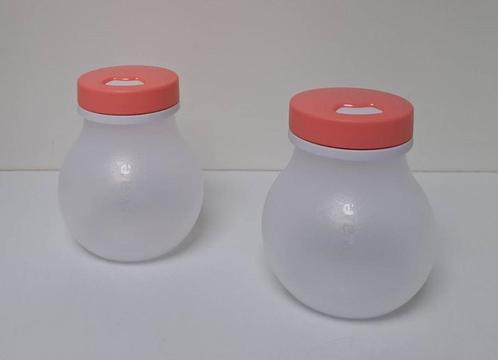 Tupperware™ « Kruidenstrooiers Allegra », Huis en Inrichting, Keuken | Tupperware, Nieuw, Bus of Trommel, Wit, Oranje, Verzenden