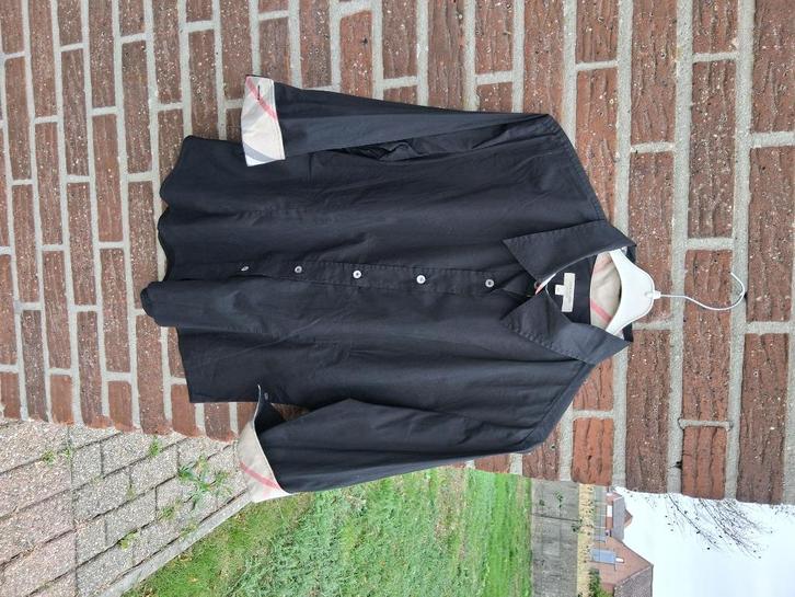 Dames hemd Burberry Mt XL, Kleding | Dames, Blouses en Tunieken, Gedragen, Maat 42/44 (L), Zwart, Ophalen of Verzenden