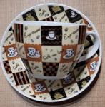 Koffietasje + bordje, Huis en Inrichting, Ophalen of Verzenden, Zo goed als nieuw, Overige stijlen, Kop(pen) en/of Schotel(s)