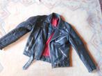 vintage perfecto in sterk zwart leder medium, Motoren, Kleding | Motorkleding, Ophalen of Verzenden, Tweedehands, Jas | leer