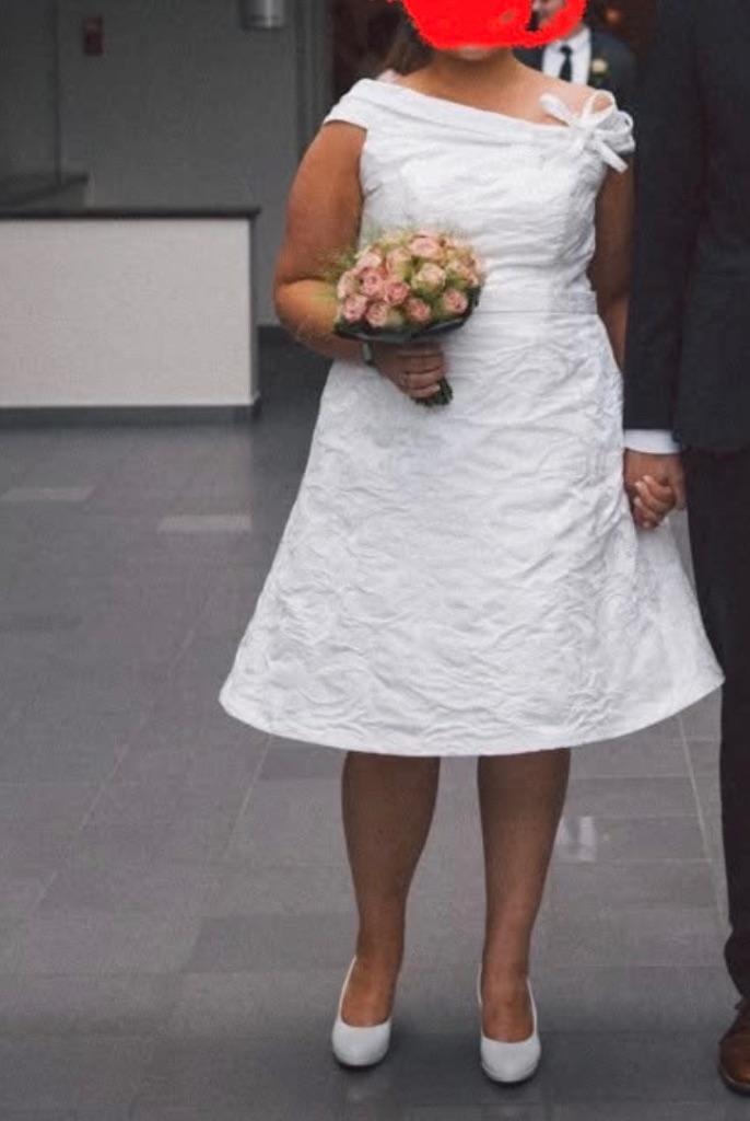 Retro bruidsjurk Linea Raffaelli, Kleding | Dames, Trouwkleding en Trouwaccessoires, Zo goed als nieuw, Trouwjurk, Wit, Ophalen of Verzenden