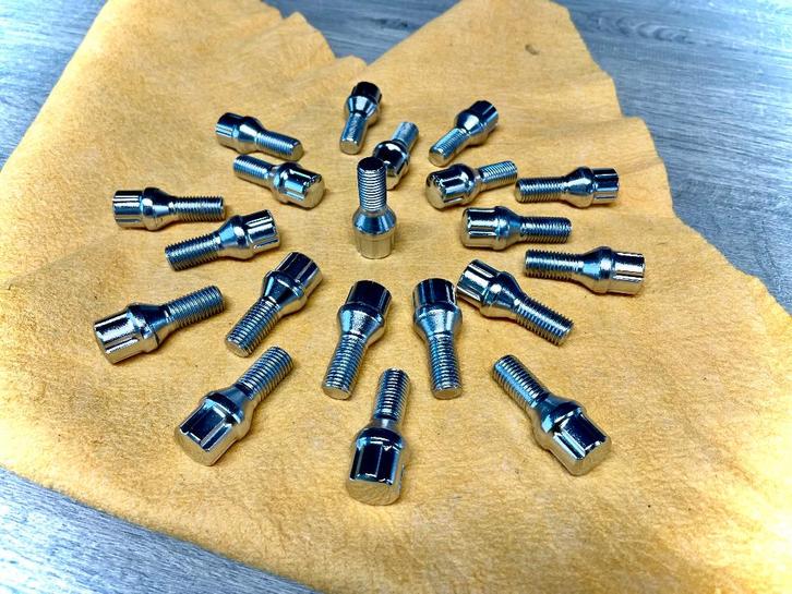 Wielbouten conisch - chroom - M12x1,5 / NIEUW, Auto-onderdelen, Overige Auto-onderdelen, Nieuw, Ophalen of Verzenden