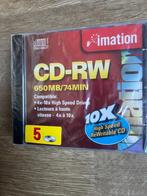 Imation CD-RW 650Mb 74min 5pk, Computers en Software, Herschrijfbaar, Cd, Nieuw, Ophalen of Verzenden