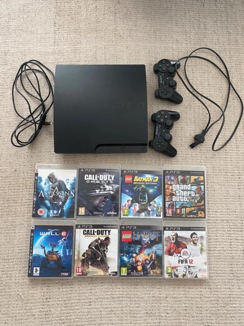 PlayStation 3 Console (Inclusief Games en Kabels), Games en Spelcomputers, Spelcomputers | Sony PlayStation 3, Zo goed als nieuw