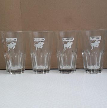 Set van 4 Cantillon bierglazen model 8 groot beschikbaar voor biedingen