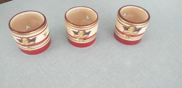 Set van 3 stuks kerst decoratie theelicht houders. beschikbaar voor biedingen
