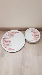 Salt en pepper pizza borden. Nieuw. Af te halen., Huis en Inrichting, Ophalen, Nieuw, Bord(en)