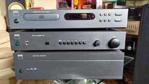 NAD 116- en 214-systeem (1996-2000) en cd C 521i, Audio, Tv en Foto, Versterkers en Ontvangers, Gebruikt, Stereo, 120 watt of meer