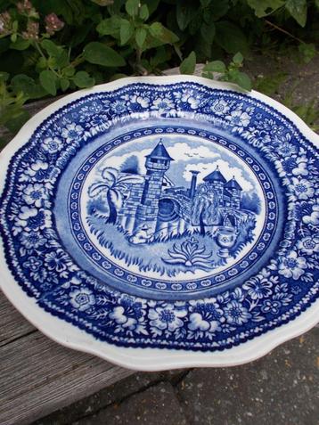 Antiek 1880s Petrus Regout Delft "VINKTOREN" bord beschikbaar voor biedingen