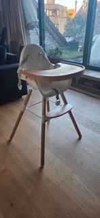 Kinderstoel Childwood - Wit/hout, Kinderen en Baby's, Ophalen, Gebruikt, Hangstoel, Gordel(s)