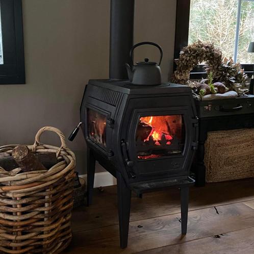 Gietijzeren Houtkachel Charon II Extra lang hout/ Kookkachel, Huis en Inrichting, Woonaccessoires | Overige, Nieuw, Ophalen of Verzenden
