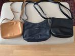 3 sacs de marque en cuir 1 noir , 1 bleu marine , 1 havane, Ophalen, Zo goed als nieuw, Schoudertasje