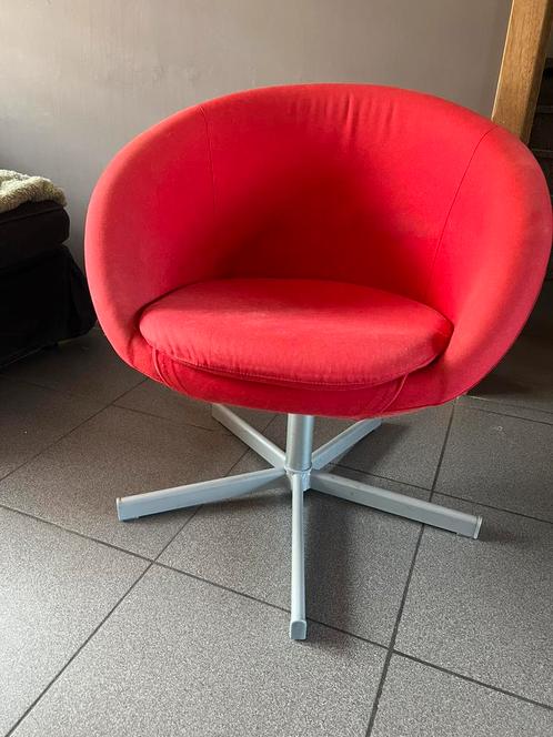 IKEA Skruvsta rode stoel, Huis en Inrichting, Fauteuils, Gebruikt, Ophalen