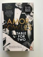 Table for Two - Amor Towles, België, Amor Towles, Ophalen of Verzenden, Zo goed als nieuw